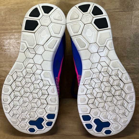 Nike Free 4.0 COLORFUL Womens Size 9 Running Shoes Sneakers Hyper Cobalt - Picture 8 of 12